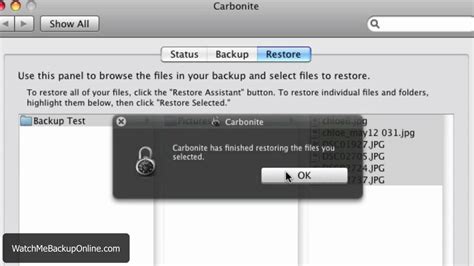 how to restore files from carbonite